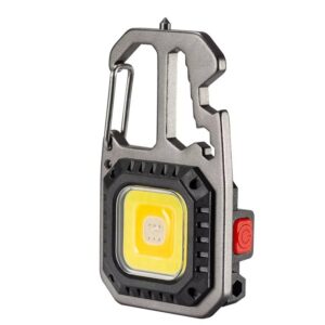 Multifunctional High Power Bright Outdoor Small Mini Portable USB Rechargeable COB Work LED Keychain Light