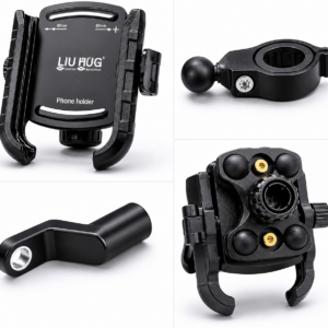 Mobile holder with quick release and Vibration damping
