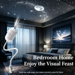 USB Galaxy Projector Light HD Ceiling Projection Lamp With 3Disks(Moon,black hole,solar)
