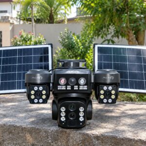 4mp triple camera with solar